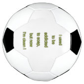 Zeep grappige tekst voetbal (Gedraaid)