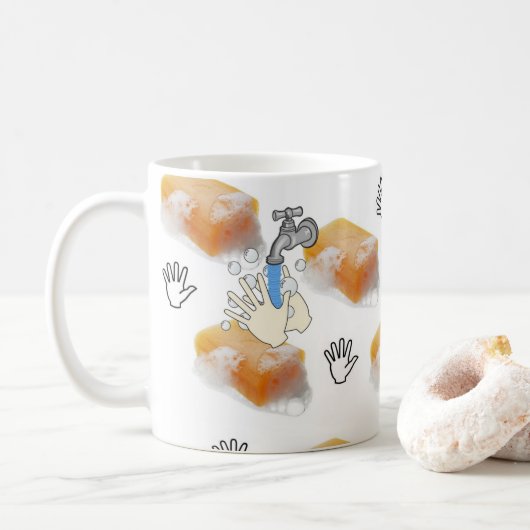 Zeep Handwas Bekertje Koffiemok (Met donut)