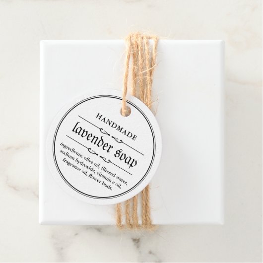 Zeep Hang Label Etiket Verpakkingsontwerp (In situ)