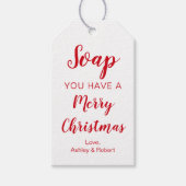 Zeep Je hebt een vrolijk kerstcadeau Labels Cadeaulabel (Voorkant)