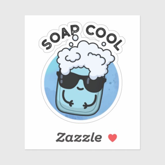 Zeep Koele Grappige Zeep Pun Sticker (Vel)