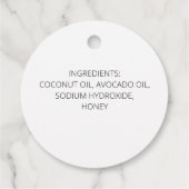 Zeep Labels (Achterkant)