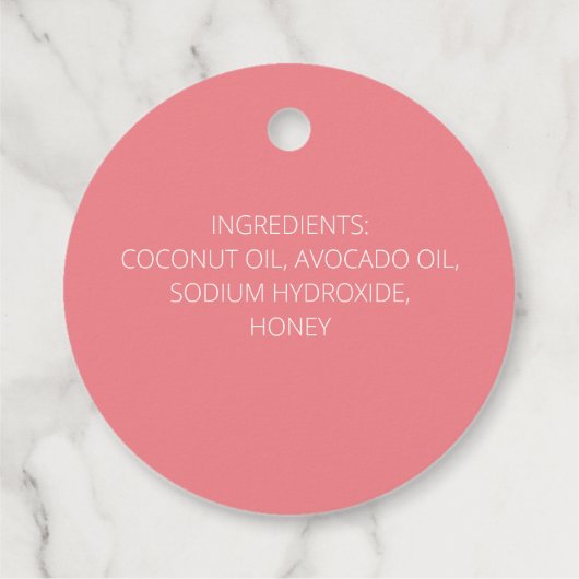 Zeep Labels (Achterkant)