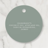 Zeep Labels (Achterkant)