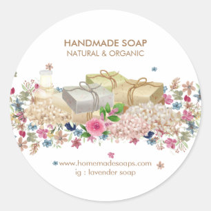 Zeep Lavendel Spa Natuurlijk Ronde Sticker