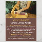 Zeep Maken, Kaars & Zeep Maker Adverteren Flyer (Voorkant)