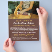 Zeep Maken, Kaars & Zeep Maker Adverteren Flyer (Hand)