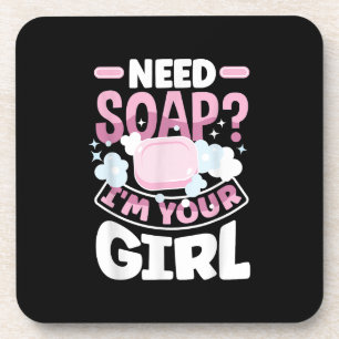 Zeep maken Zeepmaker Grappig Bier Onderzetter