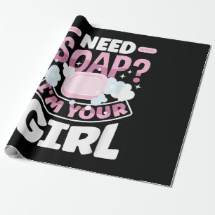 Zeep maken Zeepmaker Grappig Cadeaupapier