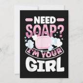 Zeep maken zeepmaker grappig kaart (Voorkant)