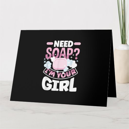 Zeep maken Zeepmaker Grappig Kaart (Voorkant)