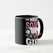 Zeep maken zeepmaker grappig mok (Voorkant rechts)