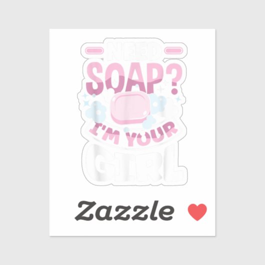 Zeep maken Zeepmaker Grappig Sticker (Vel)