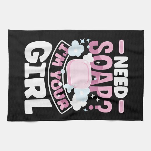 Zeep maken Zeepmaker Grappig Theedoek (Horizontaal)