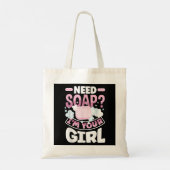 Zeep maken Zeepmaker Grappig Tote Bag (Achterkant)