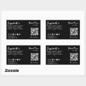 Zeep maken Zwarte Ingrediënt Product Label Sticker (Vel)