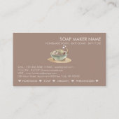Zeep op BathTub met bubbels Visitekaartje (Achterkant)