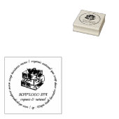 Zeep Organic Spa Bath Natural Rubberstempel (Gestempeld)