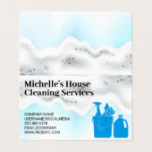 Zeep schuim | Schoonmaakmiddelen Visitekaartje (Buitenkant ongevouwen)