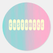 Zeep - Sjabloon Ronde Sticker (Voorkant)