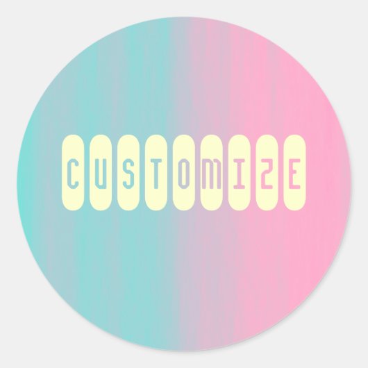 Zeep - Sjabloon Ronde Sticker (Voorkant)