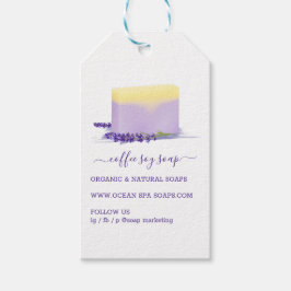 Zeep Soja Natuurlijke Spa Cosmetica Lavendel Aroma Cadeaulabel