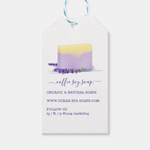 Zeep Soja Natuurlijke Spa Cosmetica Lavendel Aroma Cadeaulabel