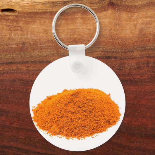 Zeep van kruidnagelcacennepeper op wit sleutelhanger (Voorkant)