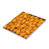Zeep van oranje kumquat in kartonnen doos tegeltje (Zijkant)