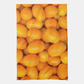 Zeep van oranje kumquat in kartonnen doos theedoek (Verticaal)