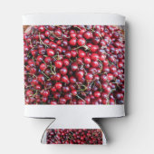 Zeep van verse rode kersen in de mand blikjeskoeler (Achterkant)