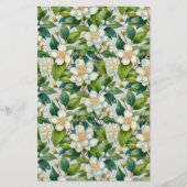 Zeep Verpakking Papier - jasmijn bloemen Flyer (Voorkant)