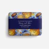 Zeep Verpakkingspapier - honing en bloemen. Flyer