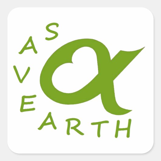 zeep vierkante sticker (Voorkant)