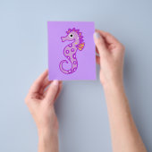 zeepaard-313946 CARTOON CUTE seahorse fish ocea Flyer (Hand)