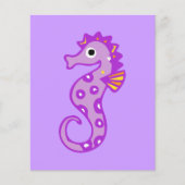 zeepaard-313946 CARTOON CUTE seahorse fish ocea Flyer (Voorkant)