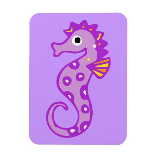 zeepaard-313946 CARTOON CUTE seahorse fish ocea Magneet (Verticaal)