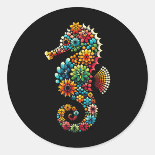 Zeepaard Aquarium Vistank Vissen Aquariumhouder Ronde Sticker