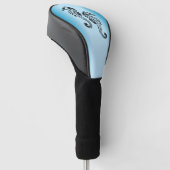 Zeepaard Blauw Golfheadcover (Schuin)