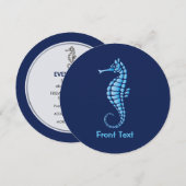 Zeepaard Blauw Kaart (Voorkant / Achterkant)
