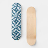 Zeepaard en zeeduivel - Blue Sealife Pattern Persoonlijk Skateboard (Voorkant)
