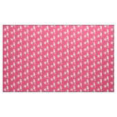 Zeepaard en zeester - koraalroze en wit stof (Yard (91,4 cm))