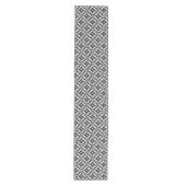Zeepaard en zeester - zwart en wit patroon medium tafelloper (Voorkant)