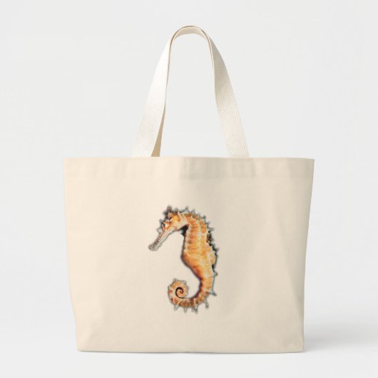 Zeepaard Grote Tote Bag (Voorkant)
