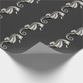 Zeepaard kunst cadeaupapier (Hoek)