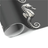Zeepaard kunst cadeaupapier (Rol Hoek)