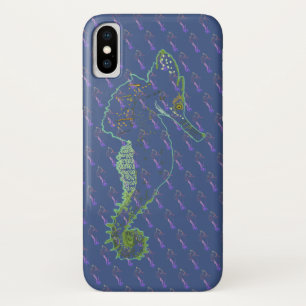 Zeepaard kunst, Zeepaarden  iPhone X, Naakt Case-Mate iPhone Case