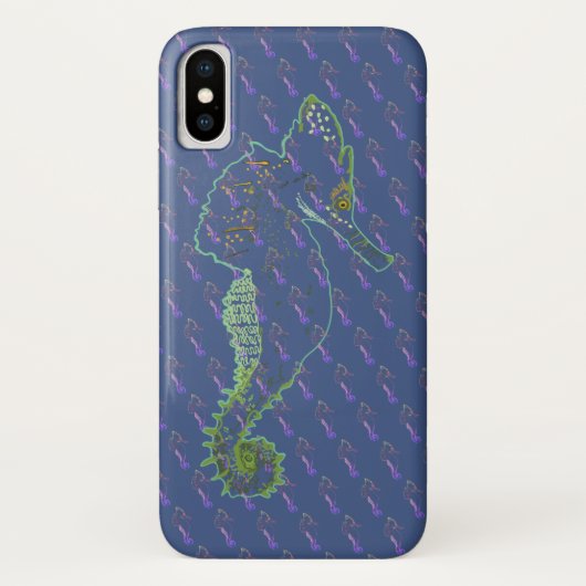Zeepaard kunst, Zeepaarden  iPhone X, Naakt Case-Mate iPhone Case (Achterkant)