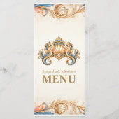 Zeepaard luxe strand menu vintage kam (Voorkant)