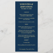 Zeepaard luxe strand menu vintage schelp (Achterkant)